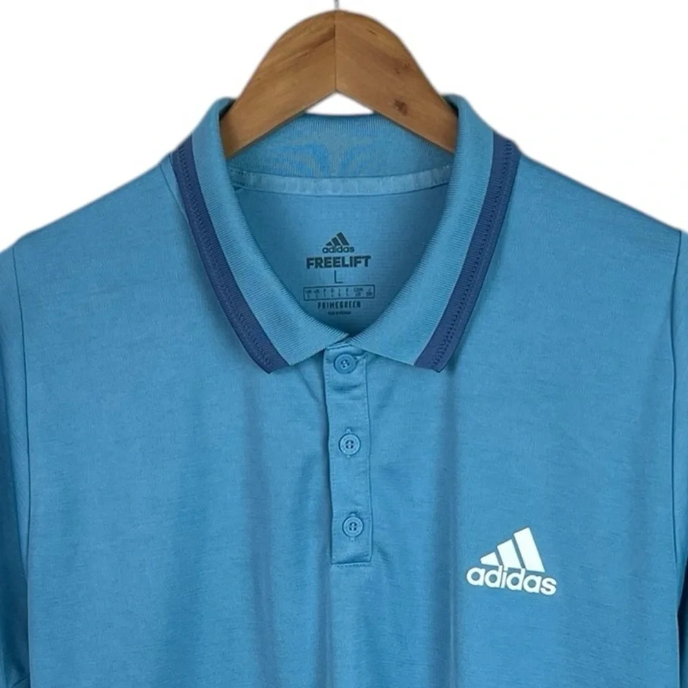 PO116 Men’s Adidas Freelift Performance Short sleeve polo shirt L - Picture 3 of 5